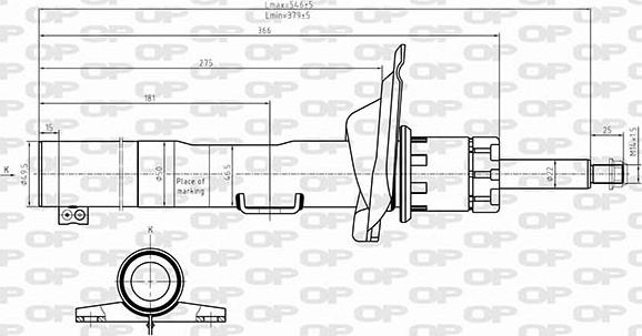 Open Parts SAB8640.31 - Amortisseur cwaw.fr