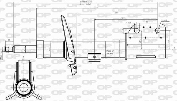 Open Parts SAB8617.31 - Amortisseur cwaw.fr