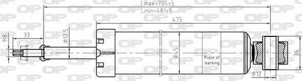 Open Parts SAB8638.32 - Amortisseur cwaw.fr