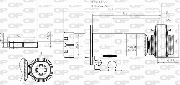 Open Parts SAB8632.32 - Amortisseur cwaw.fr