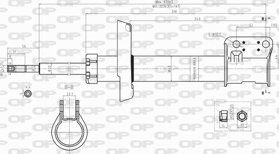 Open Parts SAB8099.11 - Amortisseur cwaw.fr