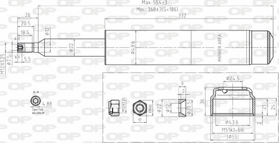 Open Parts SAB8095.11 - Amortisseur cwaw.fr