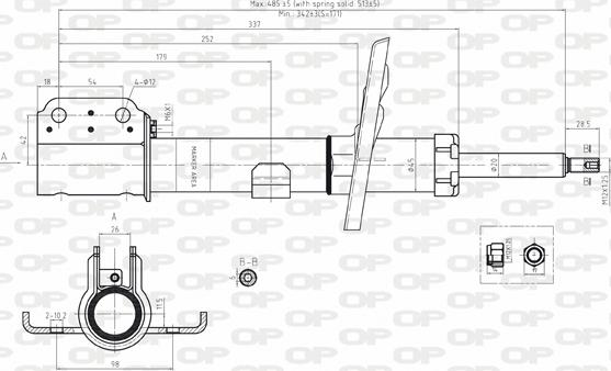 Open Parts SAB8090.31 - Amortisseur cwaw.fr