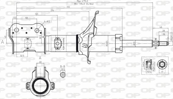 Open Parts SAB8098.31 - Amortisseur cwaw.fr