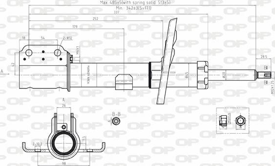 Open Parts SAB8092.11 - Amortisseur cwaw.fr