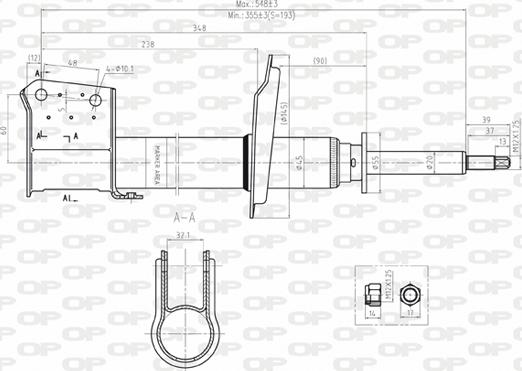 Open Parts SAB8045.31 - Amortisseur cwaw.fr