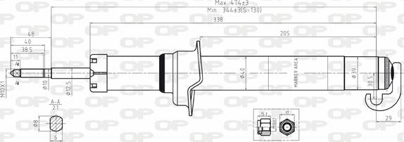 Open Parts SAB8046.31 - Amortisseur cwaw.fr