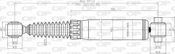 Open Parts SAB8043.32 - Amortisseur cwaw.fr