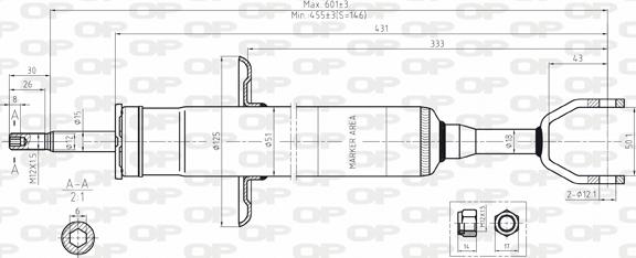 Open Parts SAB8056.31 - Amortisseur cwaw.fr