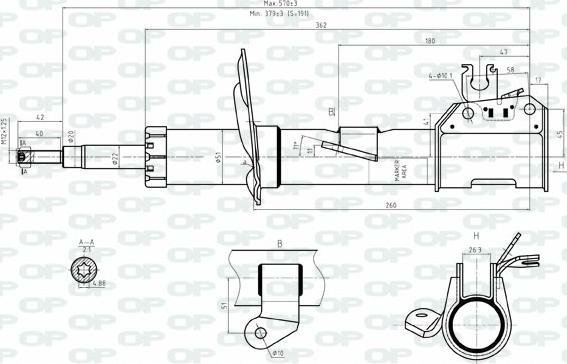 Open Parts SAB8053.31 - Amortisseur cwaw.fr