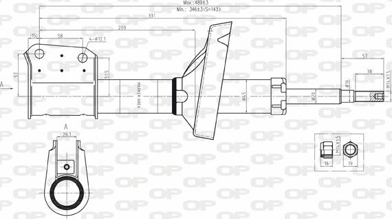 Open Parts SAB8069.11 - Amortisseur cwaw.fr