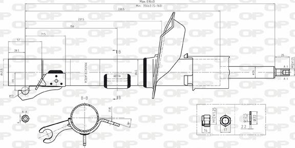 Open Parts SAB8060.31 - Amortisseur cwaw.fr