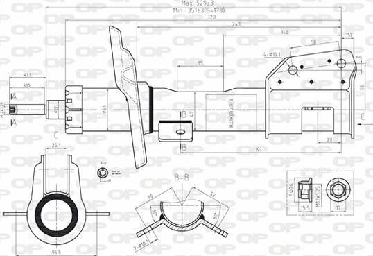 Open Parts SAB8068.31 - Amortisseur cwaw.fr