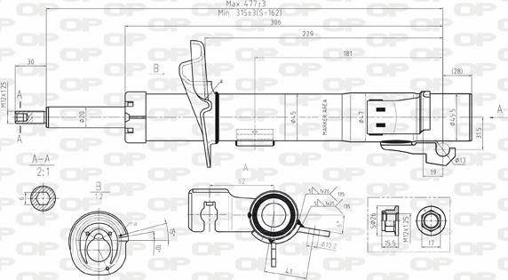 Open Parts SAB8067.31 - Amortisseur cwaw.fr