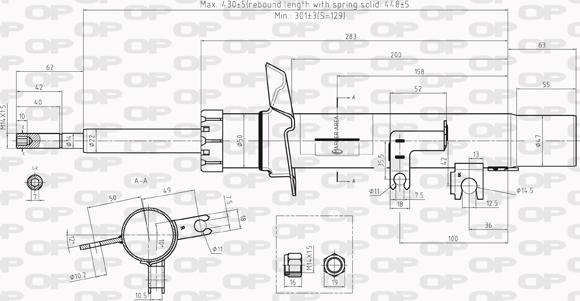 Open Parts SAB8015.31 - Amortisseur cwaw.fr