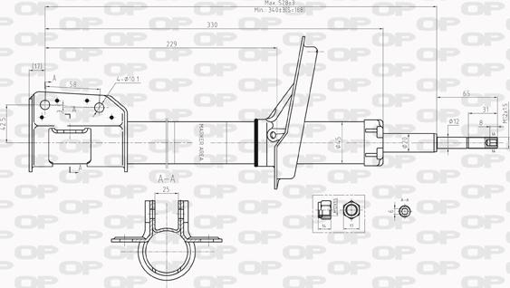 Open Parts SAB8012.31 - Amortisseur cwaw.fr