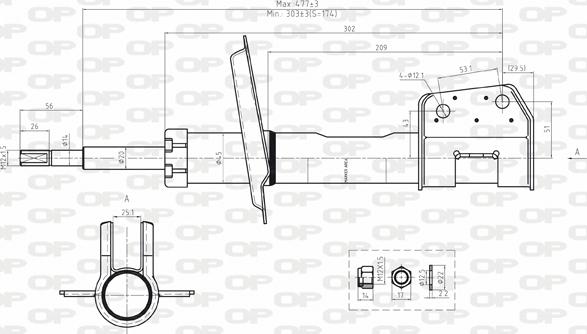 Open Parts SAB8017.11 - Amortisseur cwaw.fr