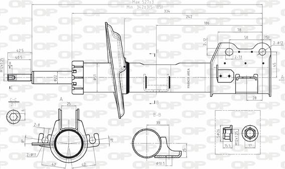 Open Parts SAB8080.31 - Amortisseur cwaw.fr