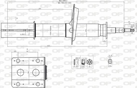 Open Parts SAB8039.11 - Amortisseur cwaw.fr