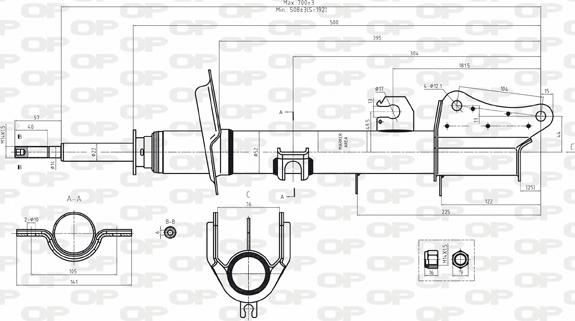 Open Parts SAB8034.32 - Amortisseur cwaw.fr