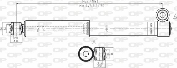 Open Parts SAB8031.32 - Amortisseur cwaw.fr