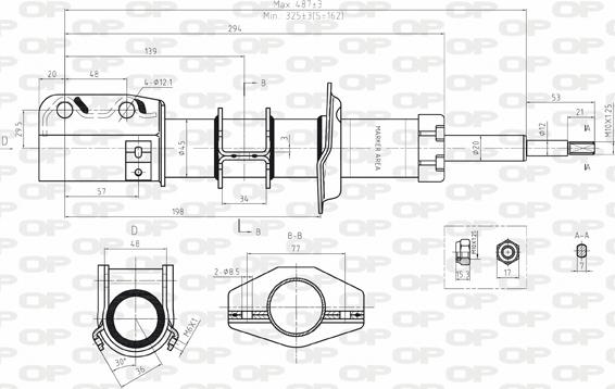 Open Parts SAB8037.11 - Amortisseur cwaw.fr