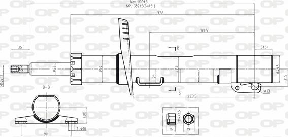 Open Parts SAB8029.31 - Amortisseur cwaw.fr