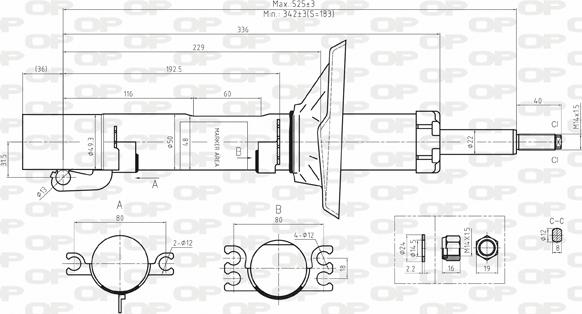 Open Parts SAB8024.31 - Amortisseur cwaw.fr