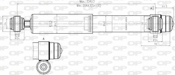 Open Parts SAB8025.12 - Amortisseur cwaw.fr