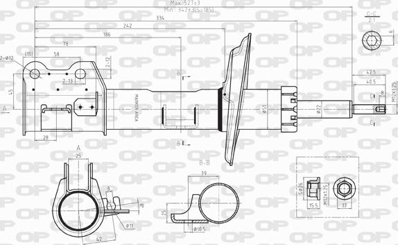 Open Parts SAB8022.31 - Amortisseur cwaw.fr