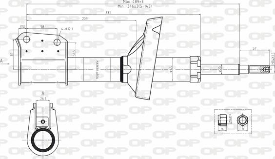 Open Parts SAB8074.31 - Amortisseur cwaw.fr