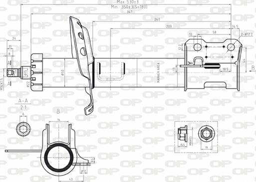 Open Parts SAB8075.31 - Amortisseur cwaw.fr