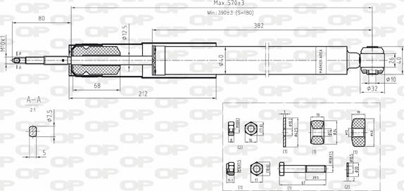 Open Parts SAB8076.32 - Amortisseur cwaw.fr