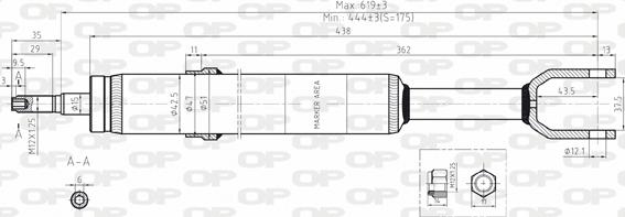 Open Parts SAB8070.31 - Amortisseur cwaw.fr