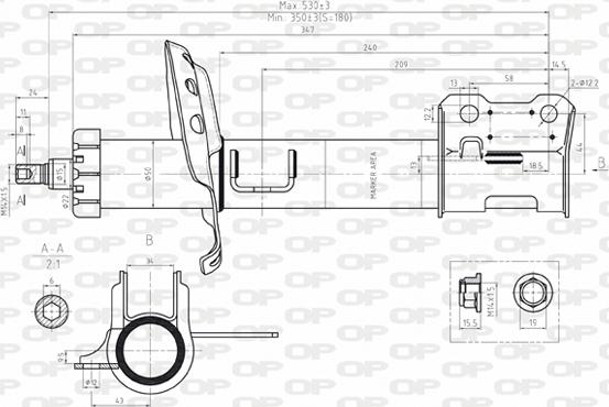 Open Parts SAB8078.31 - Amortisseur cwaw.fr