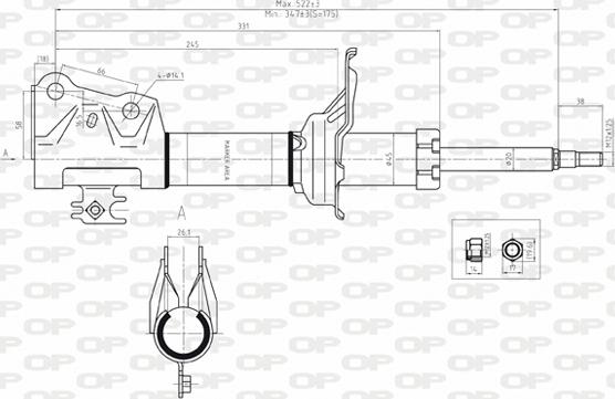 Open Parts SAB8077.31 - Amortisseur cwaw.fr