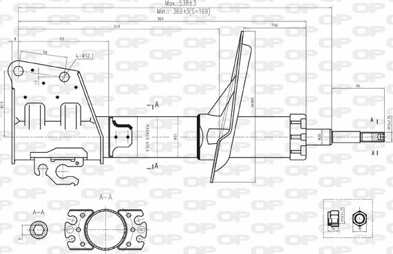 Open Parts SAB8144.31 - Amortisseur cwaw.fr