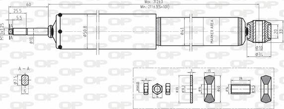 Open Parts SAB8146.31 - Amortisseur cwaw.fr