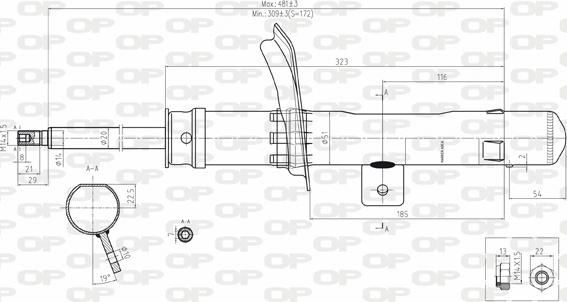 Open Parts SAB8140.11 - Amortisseur cwaw.fr