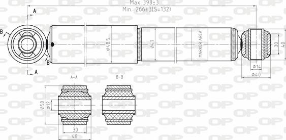 Open Parts SAB8141.32 - Amortisseur cwaw.fr