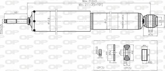 Open Parts SAB8148.11 - Amortisseur cwaw.fr