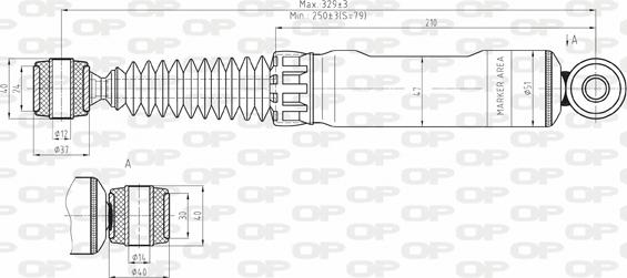 Open Parts SAB8143.12 - Amortisseur cwaw.fr