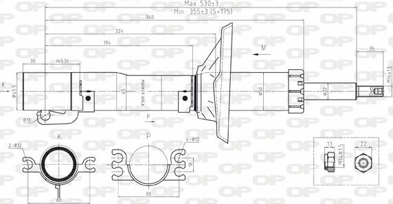 Open Parts SAB8164.31 - Amortisseur cwaw.fr