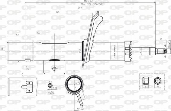 Open Parts SAB8165.31 - Amortisseur cwaw.fr