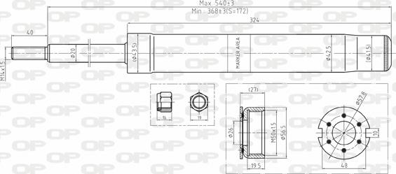 Open Parts SAB8161.31 - Amortisseur cwaw.fr