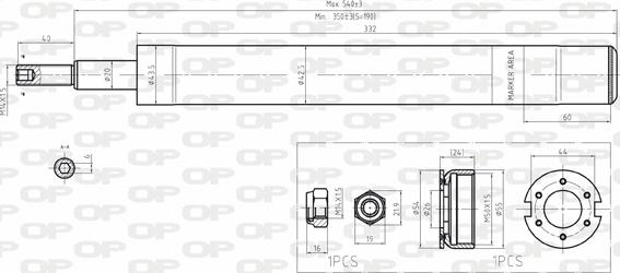 Open Parts SAB8163.11 - Amortisseur cwaw.fr