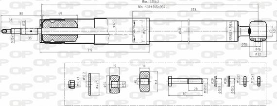 Open Parts SAB8162.31 - Amortisseur cwaw.fr