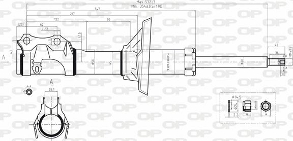 Open Parts SAB8167.31 - Amortisseur cwaw.fr