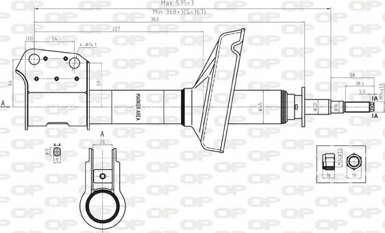 Open Parts SAB8100.11 - Amortisseur cwaw.fr