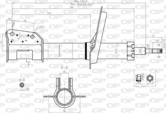 Open Parts SAB8119.31 - Amortisseur cwaw.fr